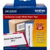 Brother DK-2205 Label Roll 2.4" x 100ft Continuous Black on White-0