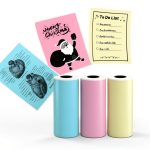 NADAIIN Thermal Sticker Labels D20 Color 2 Inch Satin White 100 Sheets-0