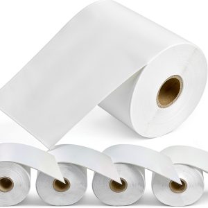 Greencycle Brother RD-S01C2 Continuous Label Roll 5 Pack White 102mm x-0