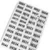 Kisdaa Continuous Form Number Labels 2000 Pack White 0.39x0.78 Inch-1