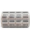 Kisdaa Continuous Form Number Labels 2000 Pack White 0.39x0.78 Inch-5