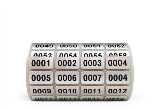 Kisdaa Continuous Form Number Labels 2000 Pack White 0.39x0.78 Inch-5