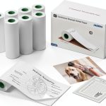 Gloryang Thermal Label Rolls 3x2 Inch White Continuous Form 8-Pack-0