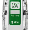 Brother CZ-1002 White 12mm x 16.4ft ZINK Label Roll for VC-500W-2