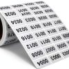 Kisdaa Continuous Form Number Labels 2000 Pack White 0.39x0.78 Inch-0