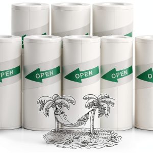 ST-CARE Mini Printer Sticker Paper 10 Rolls 2.25" Glossy White-0