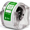 Brother CZ-1002 White 12mm x 16.4ft ZINK Label Roll for VC-500W-3