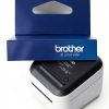 Brother CZ-1002 White 12mm x 16.4ft ZINK Label Roll for VC-500W-1