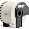 Brother DK-2205 Label Roll 2.4" x 100ft Continuous Black on White-2