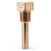 Winters TIW01LF Lead-Free Brass Thermowell 3/4 NPT 3.5" Stem Length-1