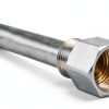 Stainless Steel Thermowell 1/2" NPT by Yosoo - 12cm Depth, 4.8in Len-5