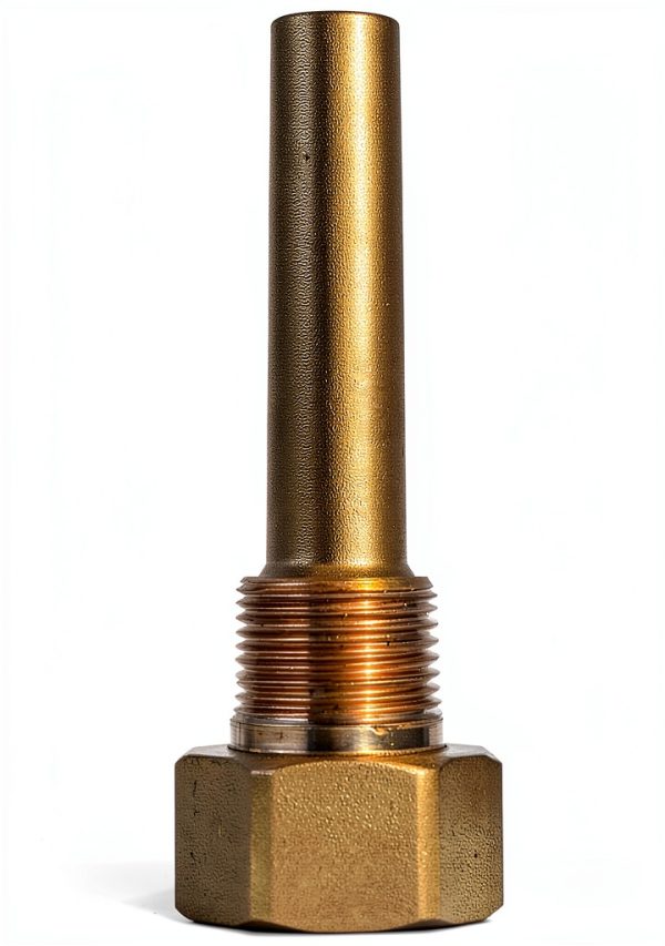 Winters TIW01LF Lead-Free Brass Thermowell 3/4 NPT 3.5" Stem Length-0