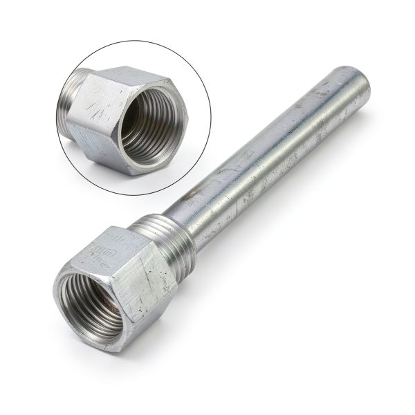 Stainless Steel Thermowell 1/2" NPT by Yosoo - 12cm Depth, 4.8in Len-2